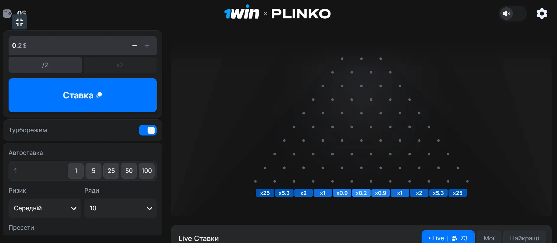 1win plinko game Pakistan